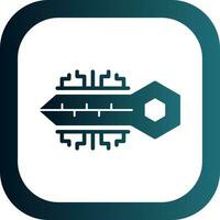 Digital key Vector Icon Design