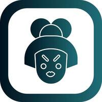 Geisha Vector Icon Design