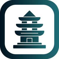 Pagoda Vector Icon Design