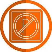 No Parking Vector Icon Design