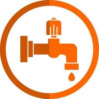 Water faucet Vector Icon Design