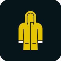 Raincoat Vector Icon Design