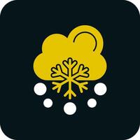 Snowfalling Vector Icon Design