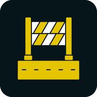 Road Block Vector Icon Design