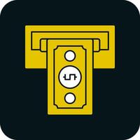 Cash withdrawal Vector Icon Design