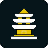 Pagoda Vector Icon Design