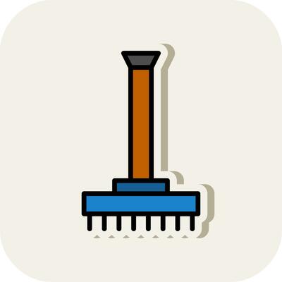 Rake Vector Icon Design