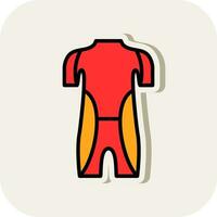 Wet Suit Vector Icon Design