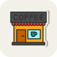 Coffee Shop Vector Icon Design