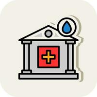 Blood Bank Vector Icon Design