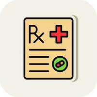 Prescription Vector Icon Design