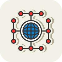 Global network Vector Icon Design