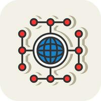 Global network Vector Icon Design