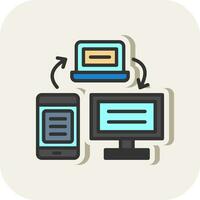 Data transfer Vector Icon Design