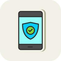 Phone Protect Vector Icon Design