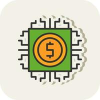 Digital currency Vector Icon Design