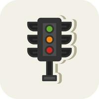 Traffic light Vector Icon Design