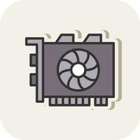 Gpu mining Vector Icon Design