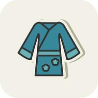 yukata vector icono diseño