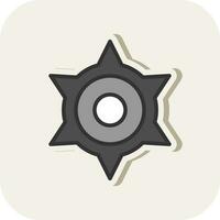 Shuriken Vector Icon Design