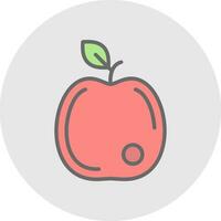 diseño de icono de vector de manzana