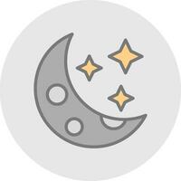 Moon Vector Icon Design