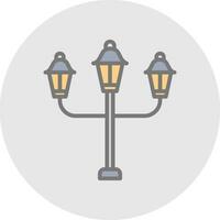 Streert Lamp Vector Icon Design