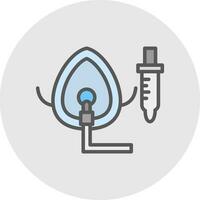 Oxygen Mask Vector Icon Design