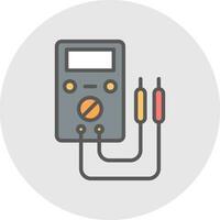 Voltmeter Vector Icon Design