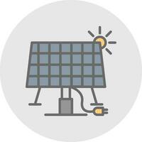 diseño de icono de vector de energía solar