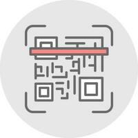 Qr code scan Vector Icon Design