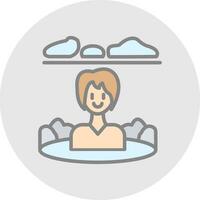 Onsen Vector Icon Design