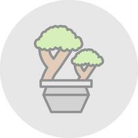 Bonsai Vector Icon Design