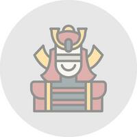 samurai vector icono diseño