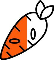 Carrot Vector Icon Design