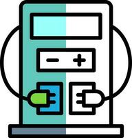 Charging station Vector Icon Design