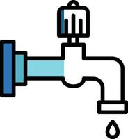 Water faucet Vector Icon Design