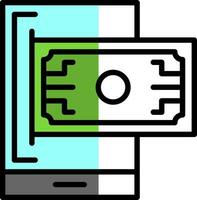 Digital wallet Vector Icon Design