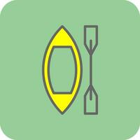 Canoe Vector Icon Design