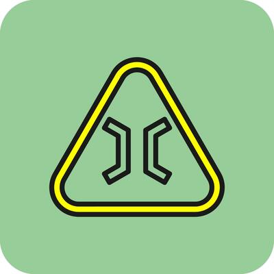 Narrow Bridge Vector Icon Design