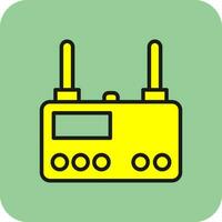 Wireless router Vector Icon Design