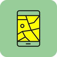 Gps phone Vector Icon Design