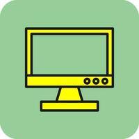 Tv monitor Vector Icon Design