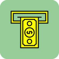 Cash withdrawal Vector Icon Design