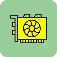 Gpu mining Vector Icon Design