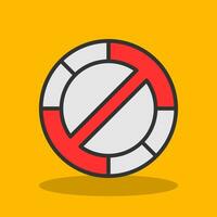 prohibido vector icono diseño