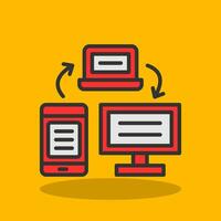 Data transfer Vector Icon Design