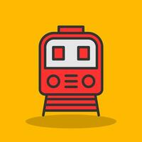 Tram Vector Icon Design