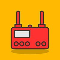 Wireless router Vector Icon Design