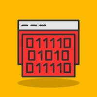 Binary code Vector Icon Design